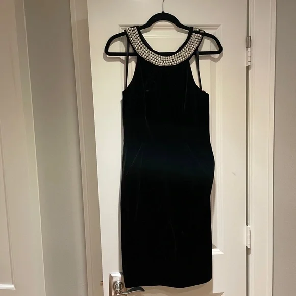 Milly of New York | Dresses | Milly Black Evening Dress Velvet And Pearl | Poshmark Milly of New York | Dresses | Milly Black Evening Dress Velvet And Pearl | Poshmark